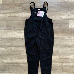 NWT Lucy & Yak Original Dungaree: ORGANIC CORDUROY  - Black UK 14 / US Size 10
